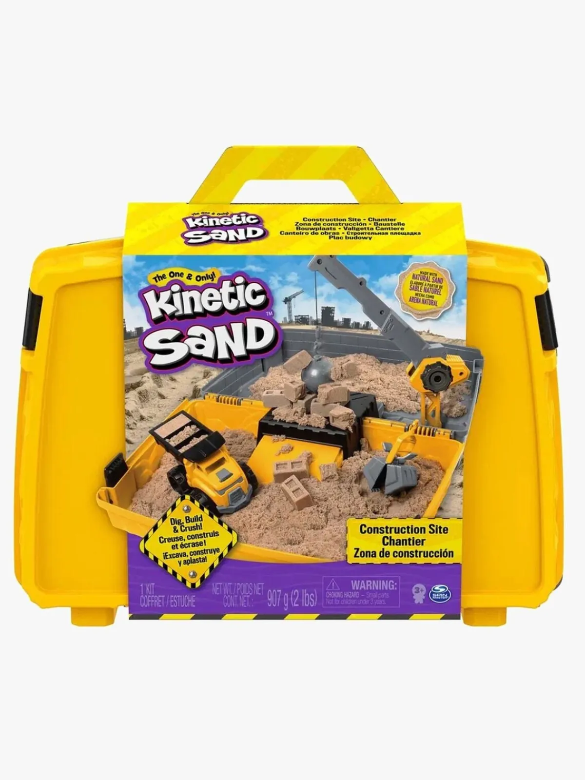 KineticSand Kinetic Sand Byggeplads Sammenklappelig Sandkasse