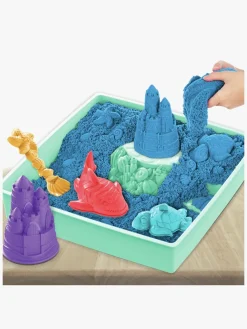 KineticSand Kreativt Legetøj*Kinetic Sand Legesæt Sandkasse Blå