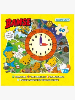 Bamse Spil & Puslespil>Kärnan Uret Puslespil I Træ 40 Brikker