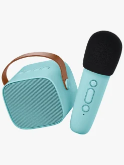 Lalarma Elektronik & Media*Bluetooth-højttaler med Trådløs Mikrofon, Blå Blå