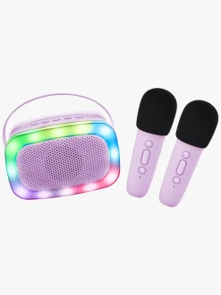 Lalarma Elektronik & Media>Karaokesæt med LED-lys & 2 Mikrofoner,