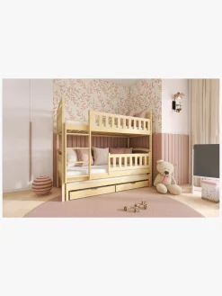 LanoMeble Børnesenge & Tilbehør*Lano Meble BLANKA Tribbelkøjeseng 90x200, Pine