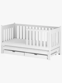 LanoMeble Børnesenge & Tilbehør*Lano Meble KAJA  Udtrækkelig Dobbeltseng 90x200, Hvid