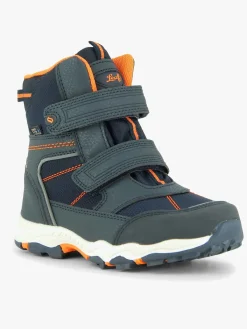 Børn Leaf Siljan Vinterstøvler, Navy/Orange
