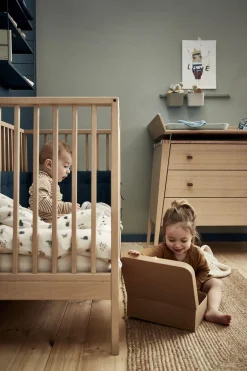 Leander Børnesenge & Tilbehør*Linea™ Tremmeseng, Oak