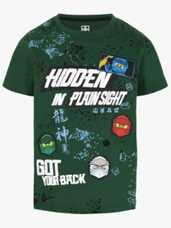 Børn LegoWear LEGO Collection T-shirt, Dark Green