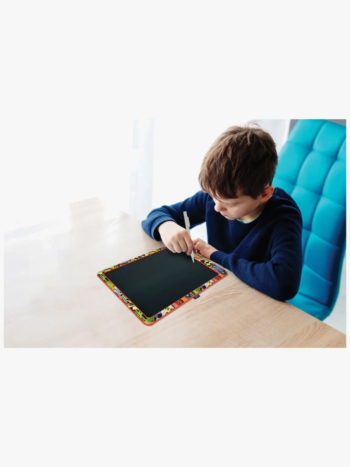 Lexibook Kreativt Legetøj*Flerfarvet E-Ink Tegnetablet med Stenciler 14 Tommer