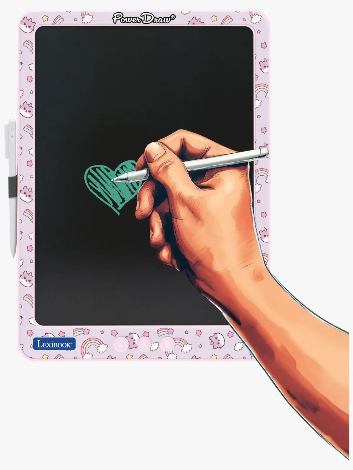 Lexibook Kreativt Legetøj>Flerfarvet E-Ink Tegnetablet med Stenciler 14 Tommer