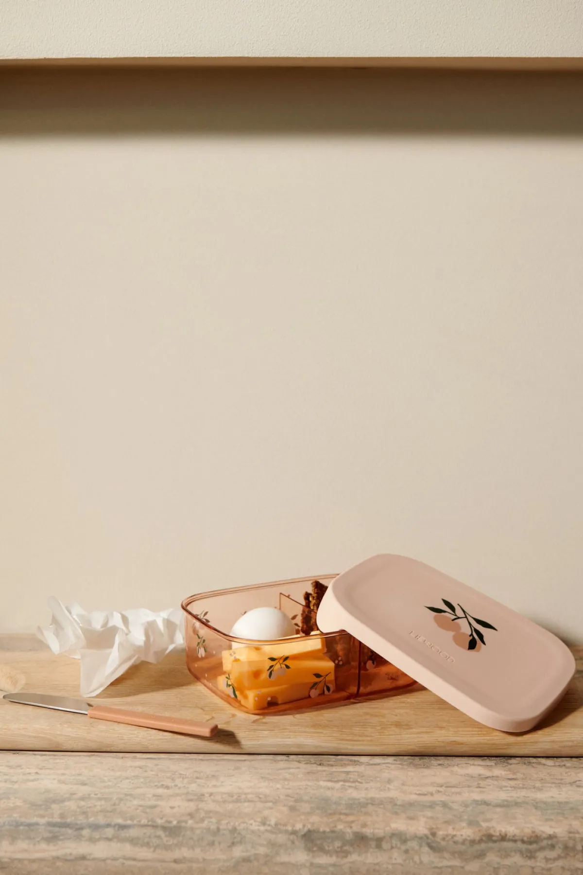 Liewood Ako Tritan Madkasse, Peach/Sea Shell