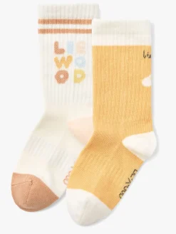 Børn Liewood Annette Strømper 2-pak, Light apricot/Creme de la creme