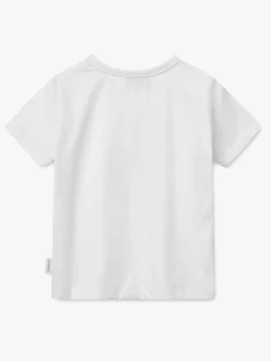 Børn Liewood Overdele>Apia Placement T-shirt, Pale tuscany/Crisp white
