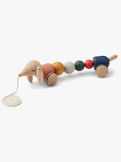 Liewood Babylegetøj*Barthes Pull Along Aktivitetslegetøj, Golden Caramel Multi