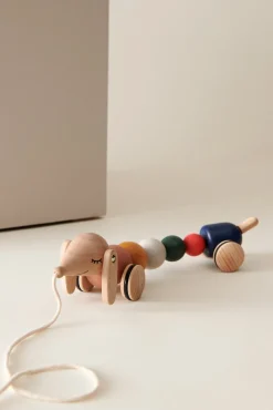 Liewood Babylegetøj*Barthes Pull Along Aktivitetslegetøj, Golden Caramel Multi