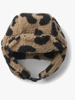 Børn Liewood Tilbehør|Vintertøj>Bravo Fleecehat, Mega Leo/Oat Mix