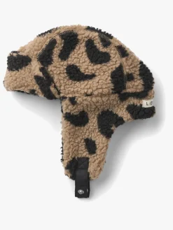 Børn Liewood Tilbehør|Vintertøj></noscript>Bravo Fleecehat, Mega Leo/Oat Mix