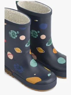 Børn Liewood Mason  Forede Gummistøvler, Universe/Classic Navy