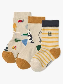 Børn Liewood Silas Strømper 3-pak, Around the world / Sandy