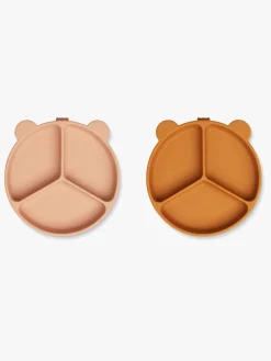 Liewood Stacy Opdelt Tallerken 2-pak, Mustard/Tuscany Rose