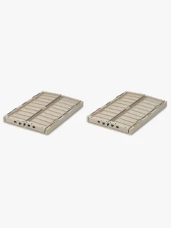 Børn Liewood Weston Opbevaringskasser 2-pak Medium, Sandy