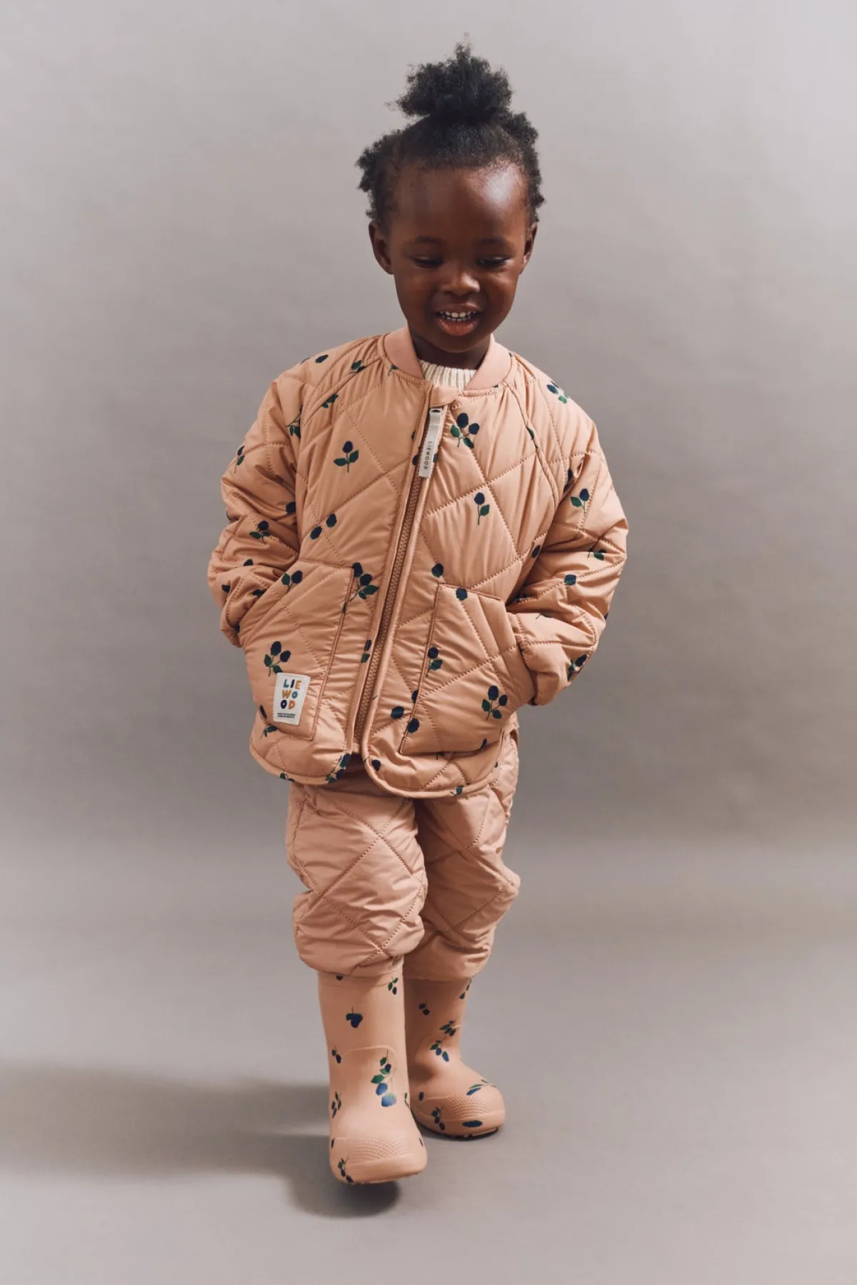 Børn Liewood Vintertøj>Zella Termosæt, Berry/Pale Tuscany/Embroidery