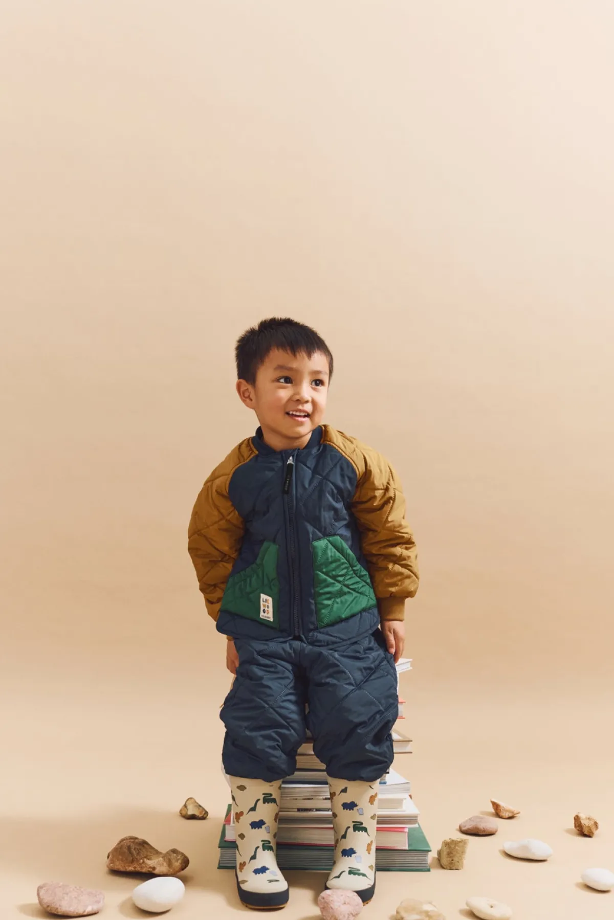 Børn Liewood Vintertøj>Zella Termosæt, Classic Navy Multi Mix