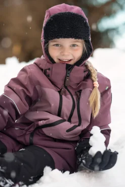 Børn Lindberg Alpine Flyverdragt, Dry Rose/Plum