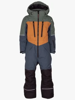 Børn Lindberg Alpine Flyverdragt, Grøn/Blå