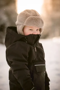 Børn Lindberg Anorak Flyverdragt, Black