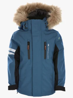 Lindberg Vintertøj*Colden Vinterjakke, Petroleum Blå/Sort