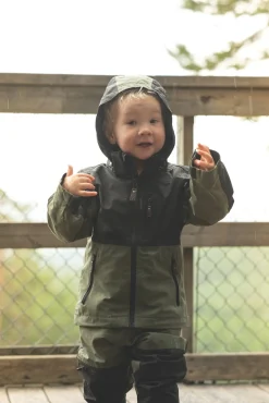 Børn Lindberg Overtøj>Explorer Skaljakke, Grøn