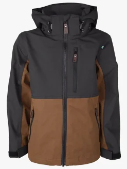 Lindberg Overtøj*Explorer Skaljakke, Cayenne Sort/Brun