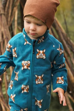 Børn Lindberg Luleå Fleecedragt, Dark Teal