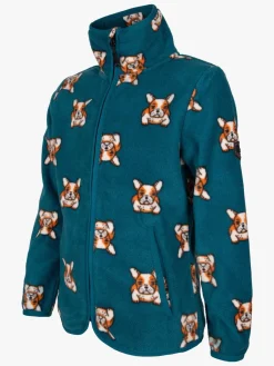 Børn Lindberg Luleå Fleecetrøje, Dark Teal