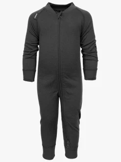 Børn Lindberg Undertøj|Uldtøj>Merino Skiundertøj, Black Melange