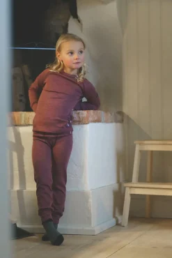 Børn Lindberg Undertøj>Merino Skiundertøj JR Merinomix, Dry Rose