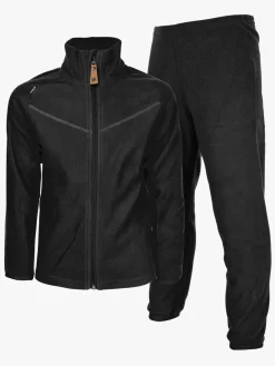 Børn Lindberg Umeå Fleecesæt, Black