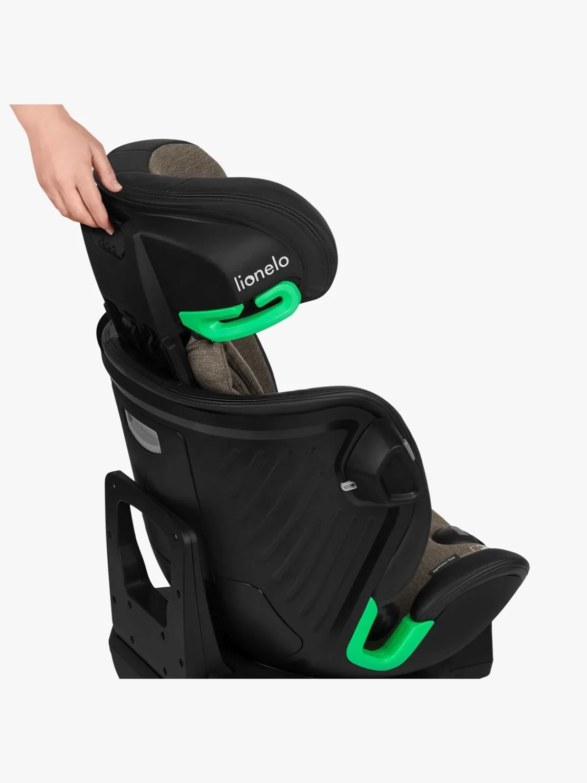 Lionelo Autostole 9-36 Kg>Harmony i-Size Autostol, Green Olive Leather
