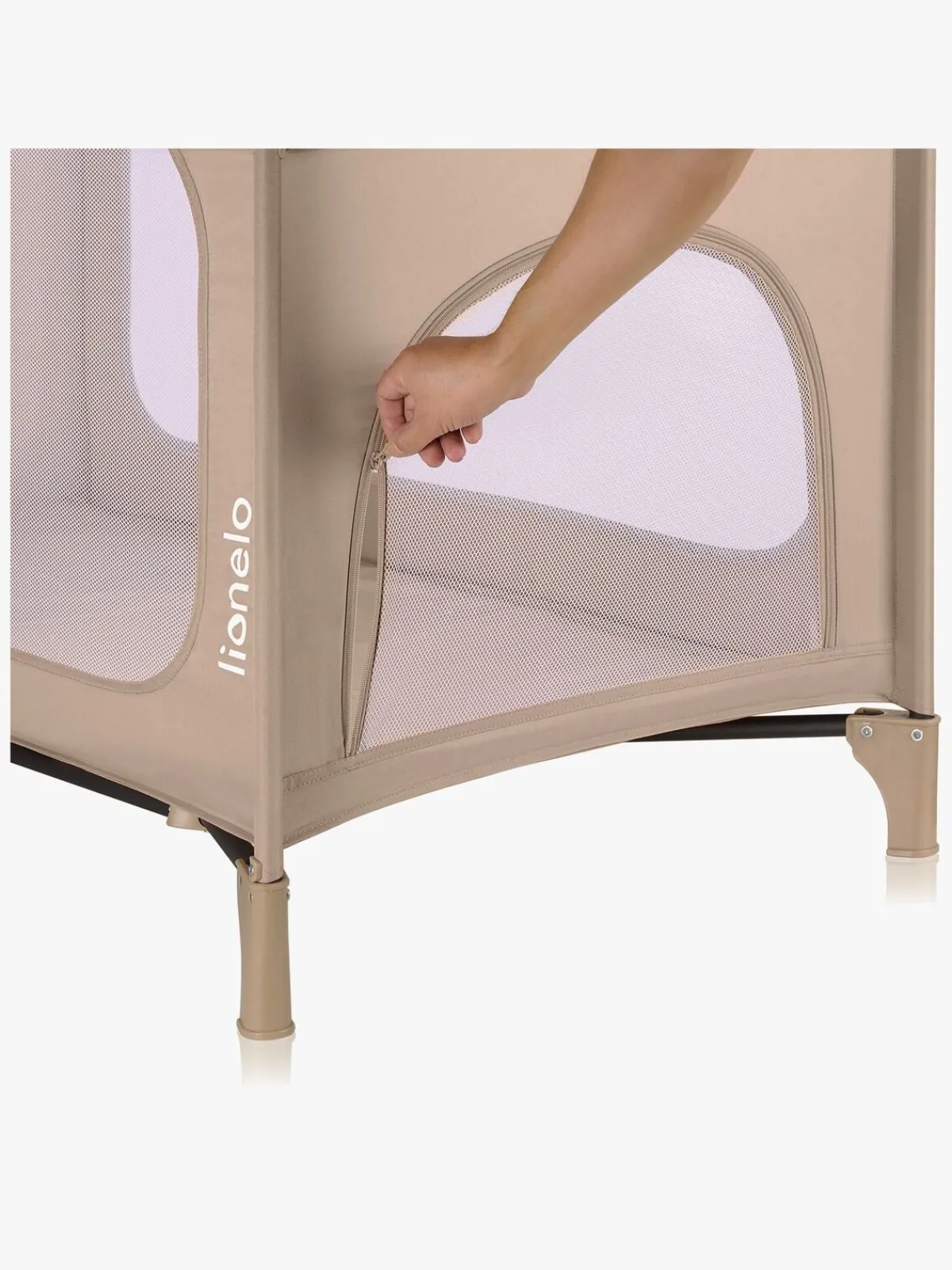 Børn Lionelo Børnesenge & Tilbehør>JASMIN EASY FOLD Weekendseng, Sand