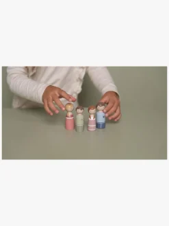 LittleDutch Dukker & Bamser*Little Dutch Dukkesæt til Dukkehus, Familien Rosa