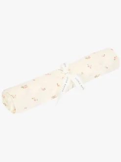 LittleDutch Stofbleer, Nusseklude & Babytæpper*Little Dutch Fairy Blossom Tæppe/ Stofble i Musselin, Hvid