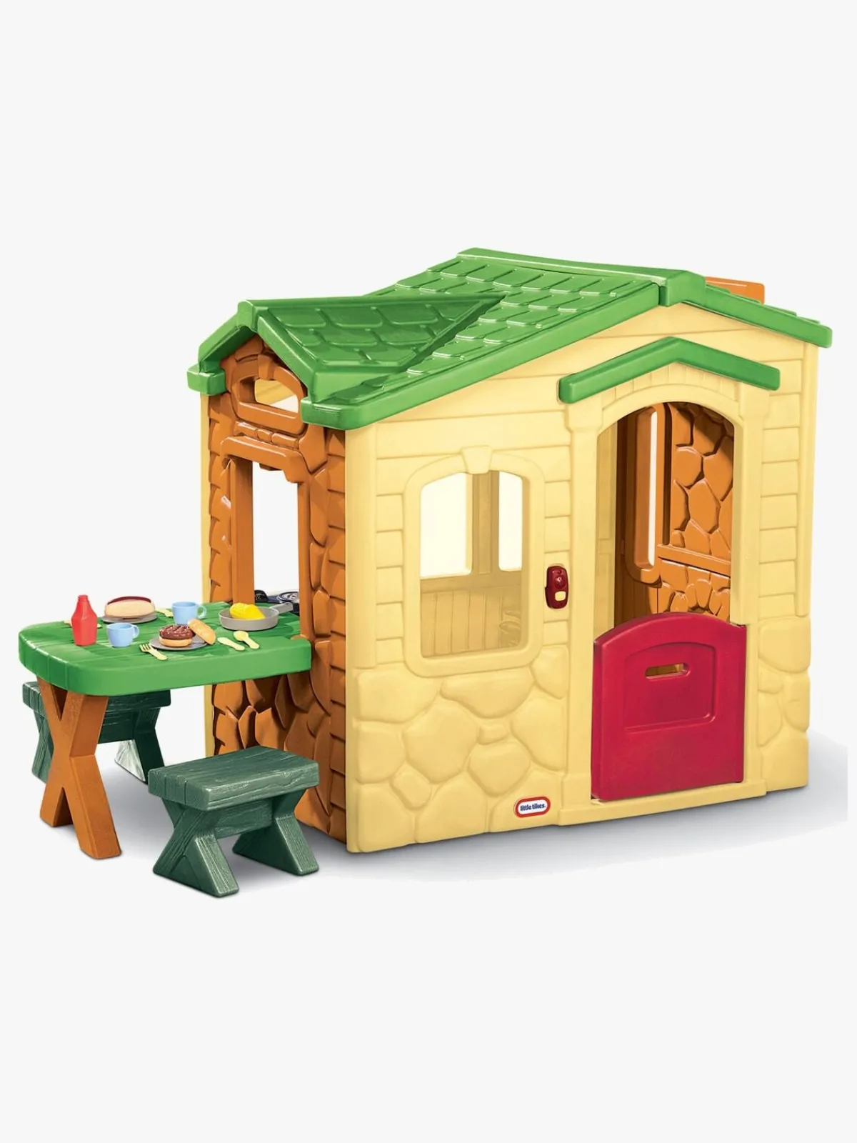 LittleTikes Udeleg*Little Tikes Legehus m. Bord Naturel