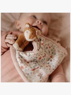 LittleDutch Stofbleer, Nusseklude & Babytæpper*Fairy Garden Deer Nusseklud Lyserød/Brun