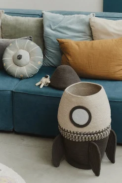 LorenaCanals Opbevaring*Lorena Canals Opbevaringskurv Giant Raket Beige