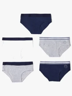 LucaLola Undertøj*Luca & Lola Claudia Hipsterunderbukser 5-pak Navy/Grey