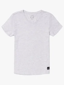 LucaLola Overdele*Luca & Lola Desiderio T-Shirt 2-pak, Anthracite/Grey Melange Sort/Grå