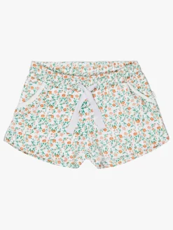 Børn LucaLola Luca & Lola Duna Shorts, White/Flowers
