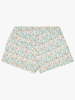 Børn LucaLola Luca & Lola Duna Shorts, White/Flowers
