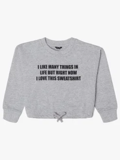 LucaLola Overdele*Luca & Lola Filippa Trøje, Grey Melange Grå