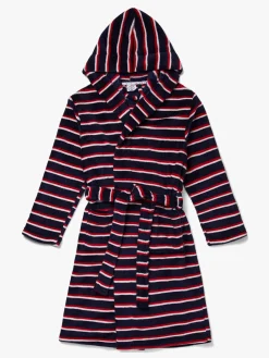 Børn LucaLola Nattøj>Luca & Lola Jamie Morgenkåbe, Navy Stripes