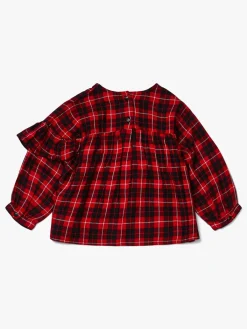 LucaLola Overdele*Luca & Lola Marietta Bluse, Red/Black Rød/Lyserød